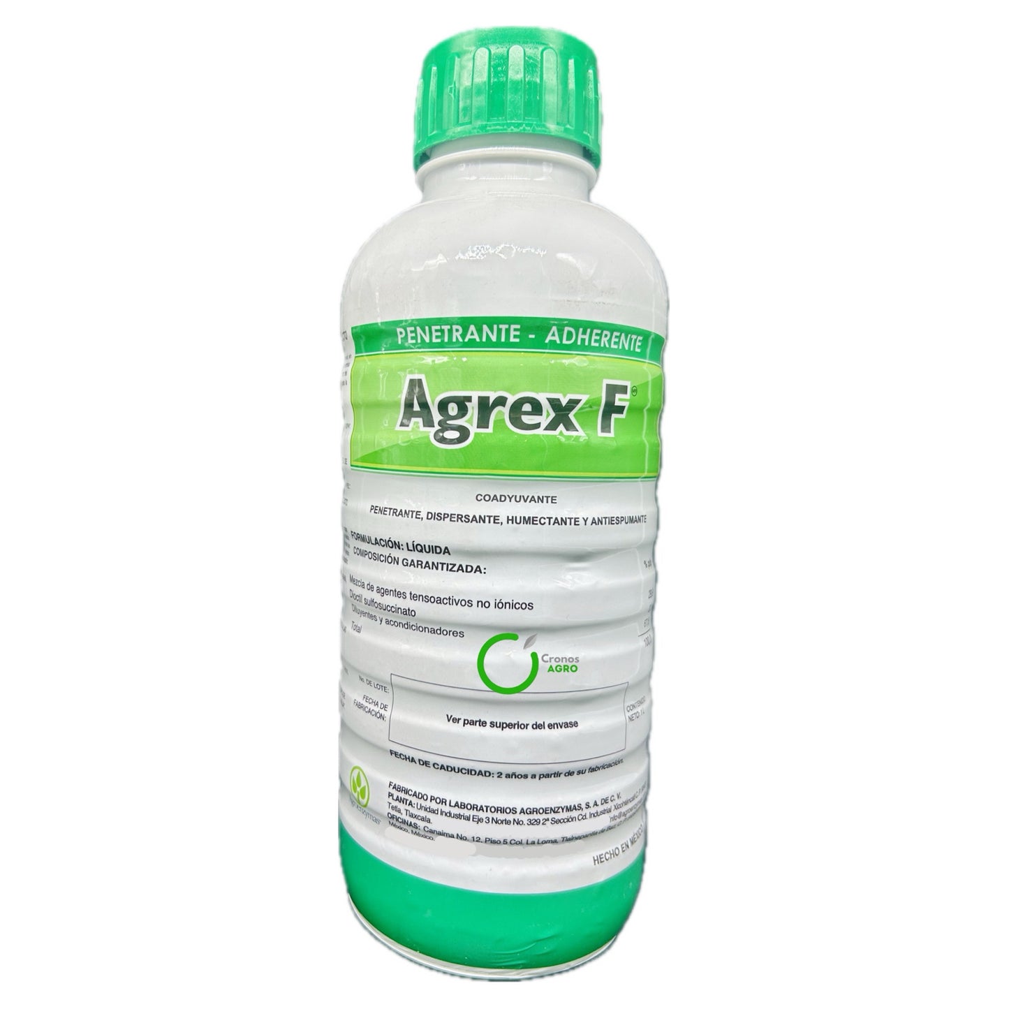 Agrex  F Coadyuvante Agrícola Penetrante, Dispersante, Humectante y Antiespumante 1 Litro