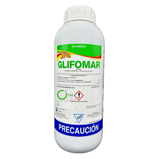 Glifomar Herbicida Sistémico con Sal Isopropilamina de Glifosato 41% 1 lt