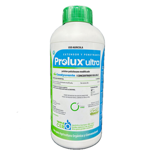 Prolux Ultra Coadyuvante Orgánico Humectante, Extensor y Penetrante 1 Litro