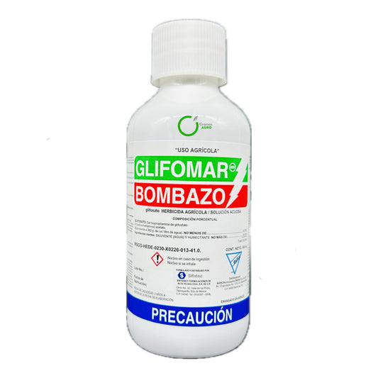 Glifomar Bombazo Herbicida Agrícola Sistémico con Glifosato 100 ml Delta