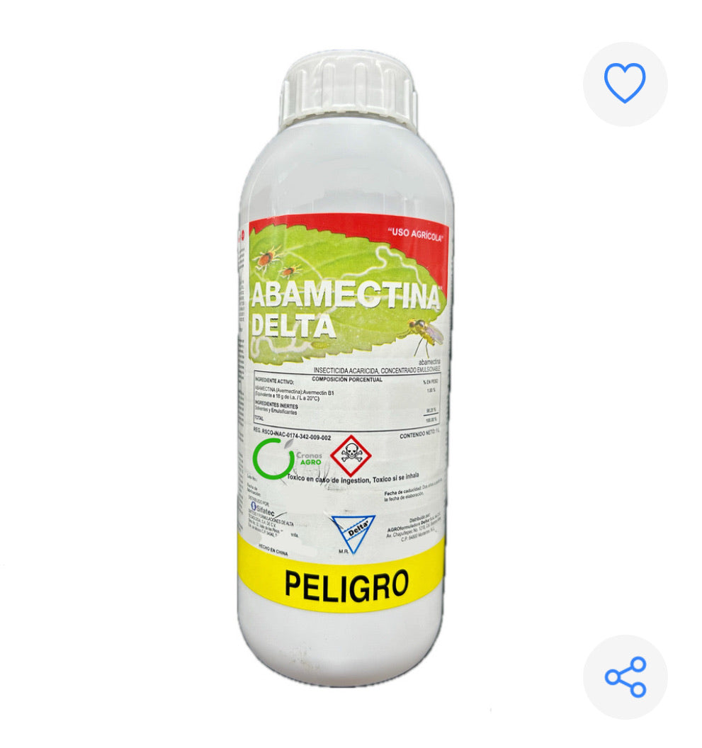 Abamectina Delta 1.8% Insecticida Acaricida 1 Litro
