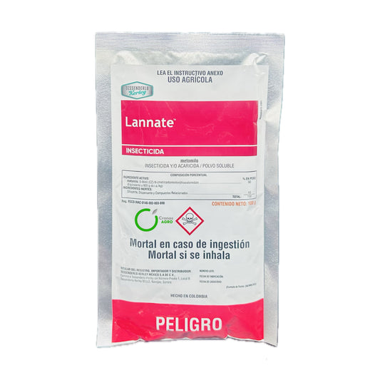 Lannate Insecticida Metomilo 90% Polvo Soluble 100 g