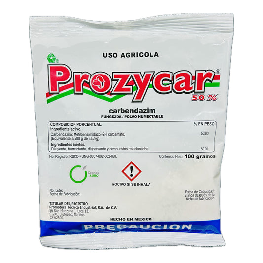 Prozycar 50 Fungicida Carbendazim 100 Gramos