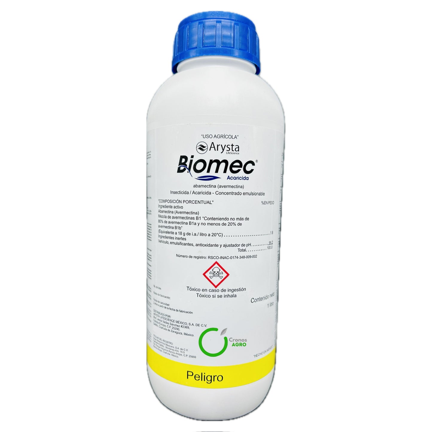 Biomec Acaricida Abamectina 1.8% Concentrado Emulsionable 1 Litro