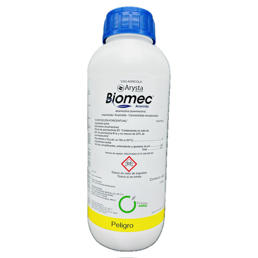 Biomec Acaricida Abamectina 1.8% Concentrado Emulsionable 1 Litro