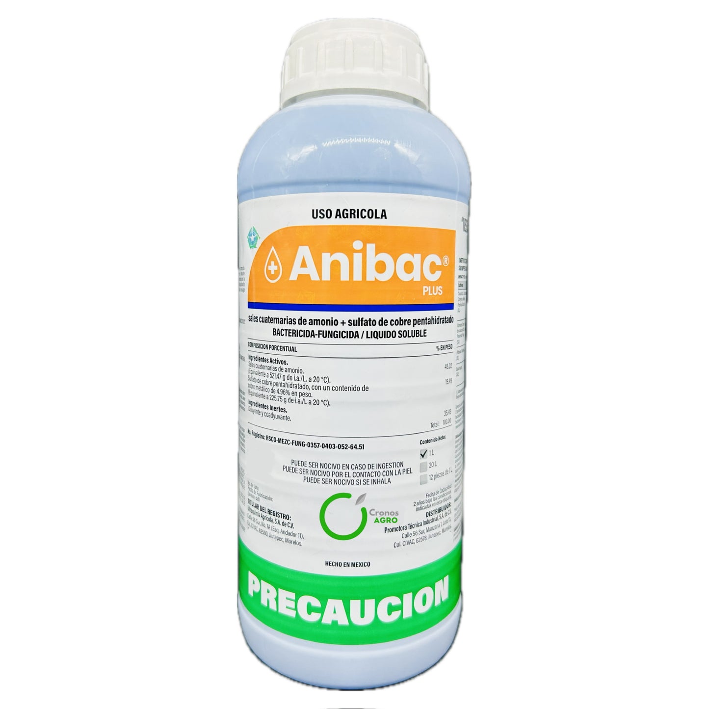 Anibac Plus Bactericida Fungicida Liquido Soluble 1 Litro