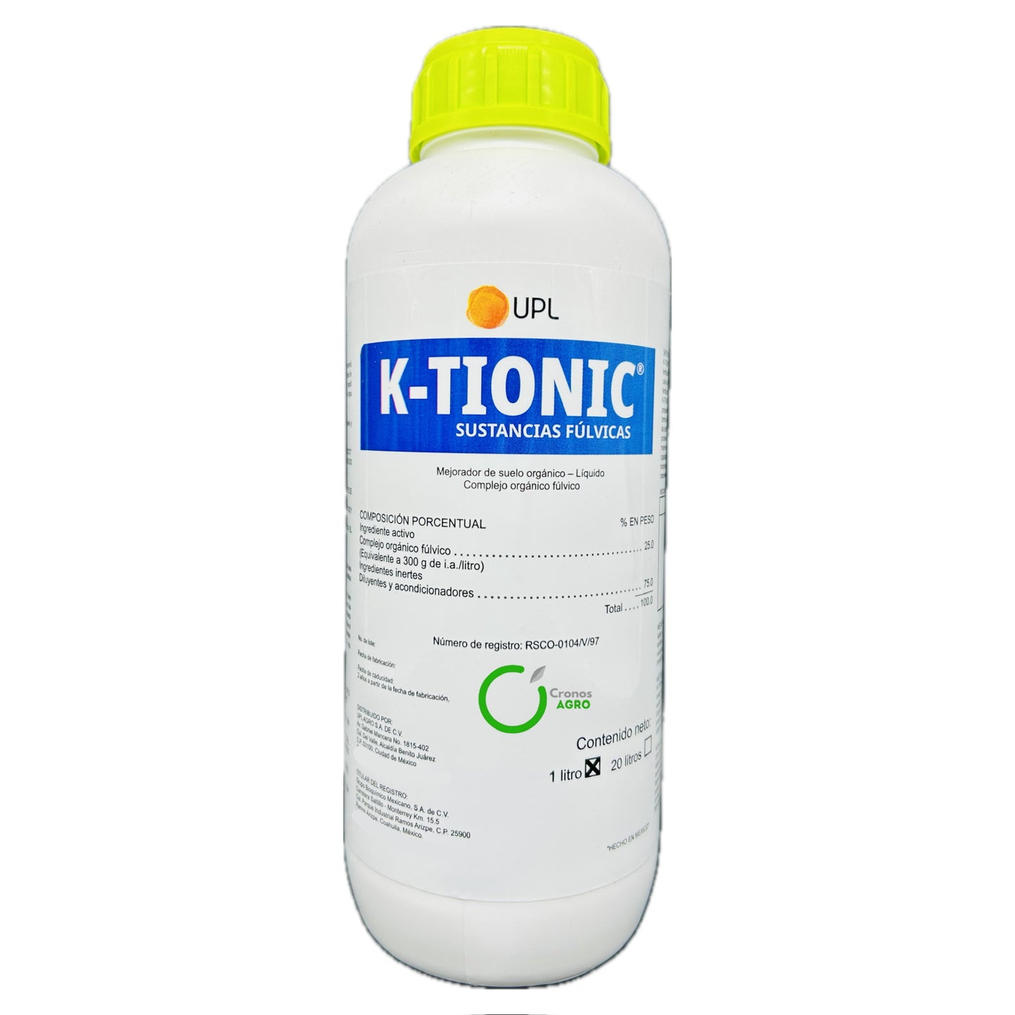 K-Tionic Mejorador de suelo organico 1 Litro