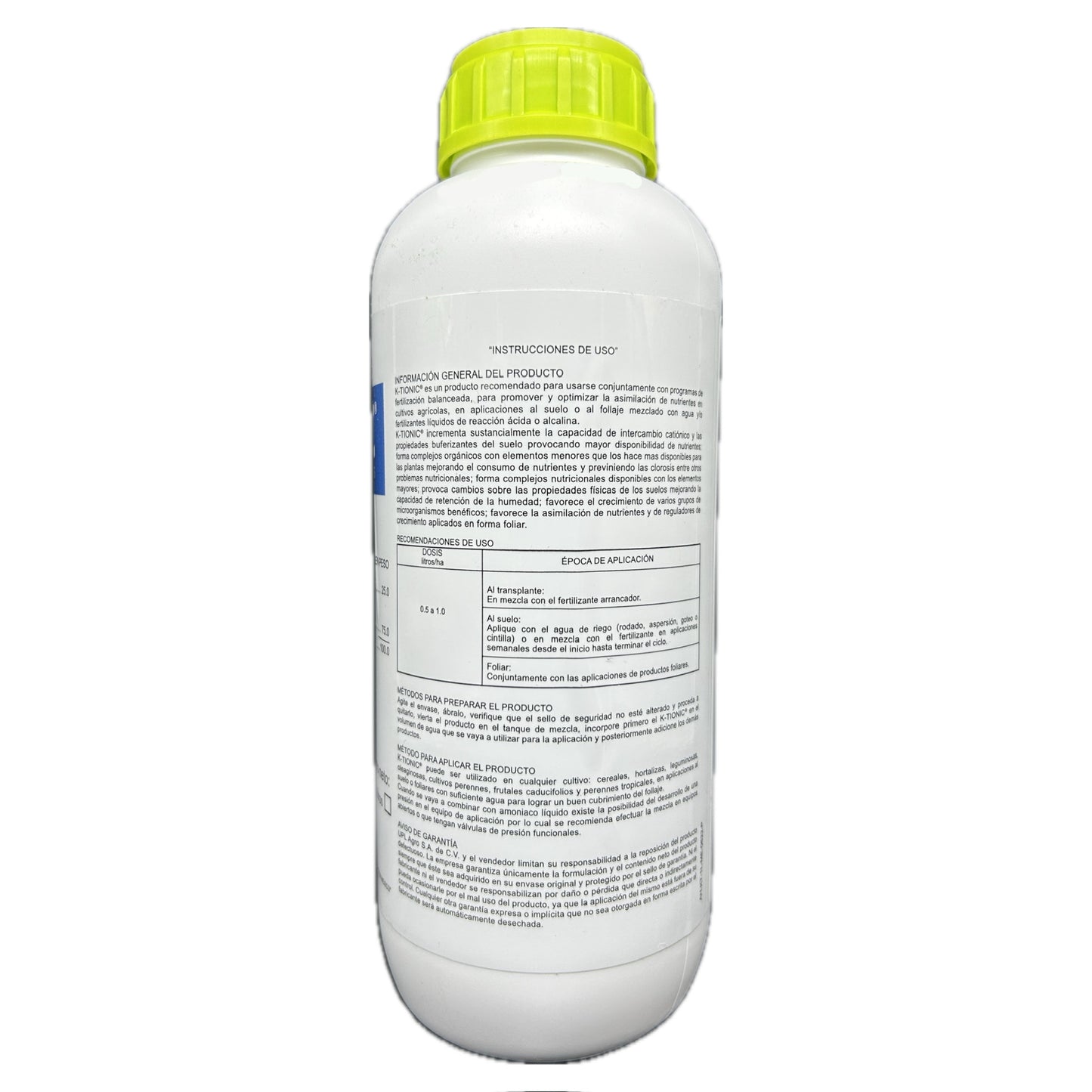 K-Tionic Mejorador de suelo organico 1 Litro