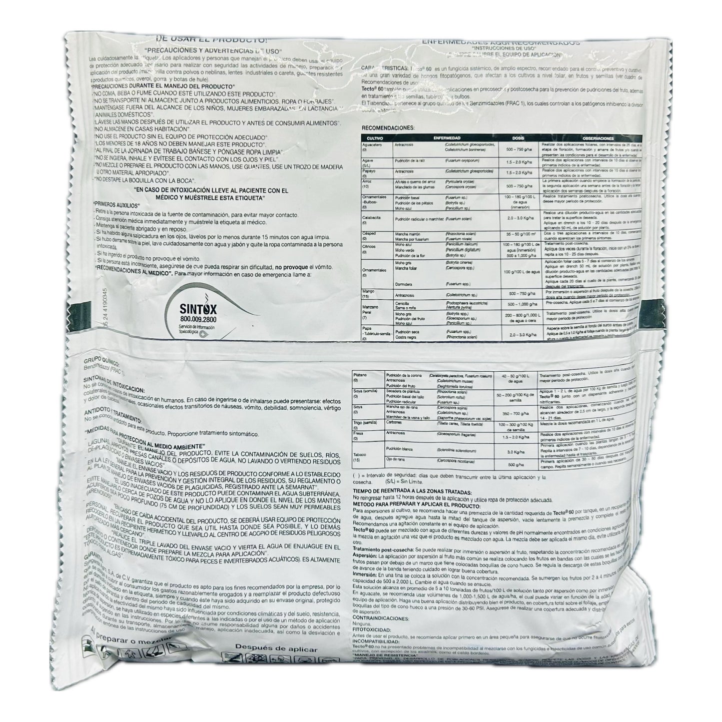 Tecto 60 Fungicida Tiabendazol 500gr Syngenta