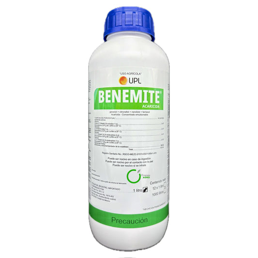 Benemite Acaricida Biorracional Ácaros Arañas 1 Litro