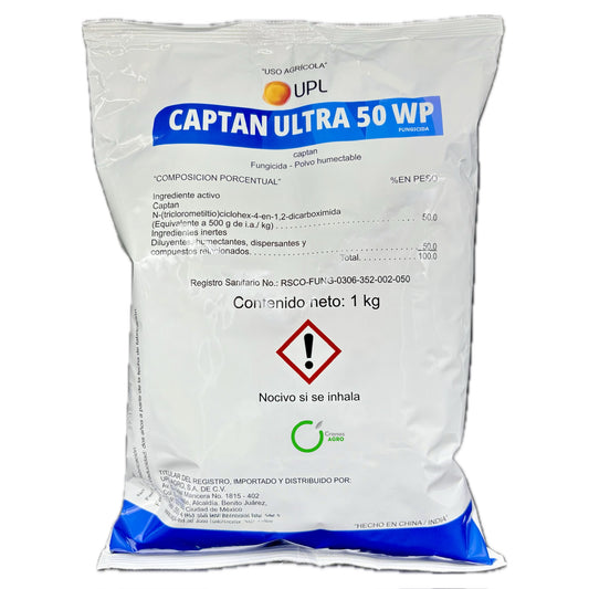 Captan Ultra Fungicida Preventivo de Amplio Espectro con Captan 1 Kg