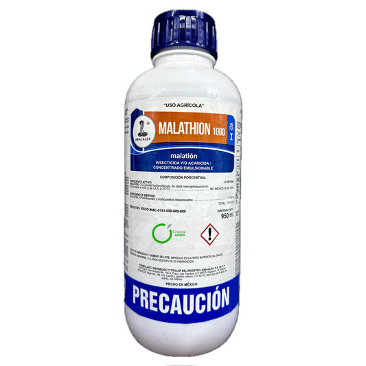 Malathion 1000 Insecticida Acaricida con Malatión 1000 g/L 1 Litro Anajalsa
