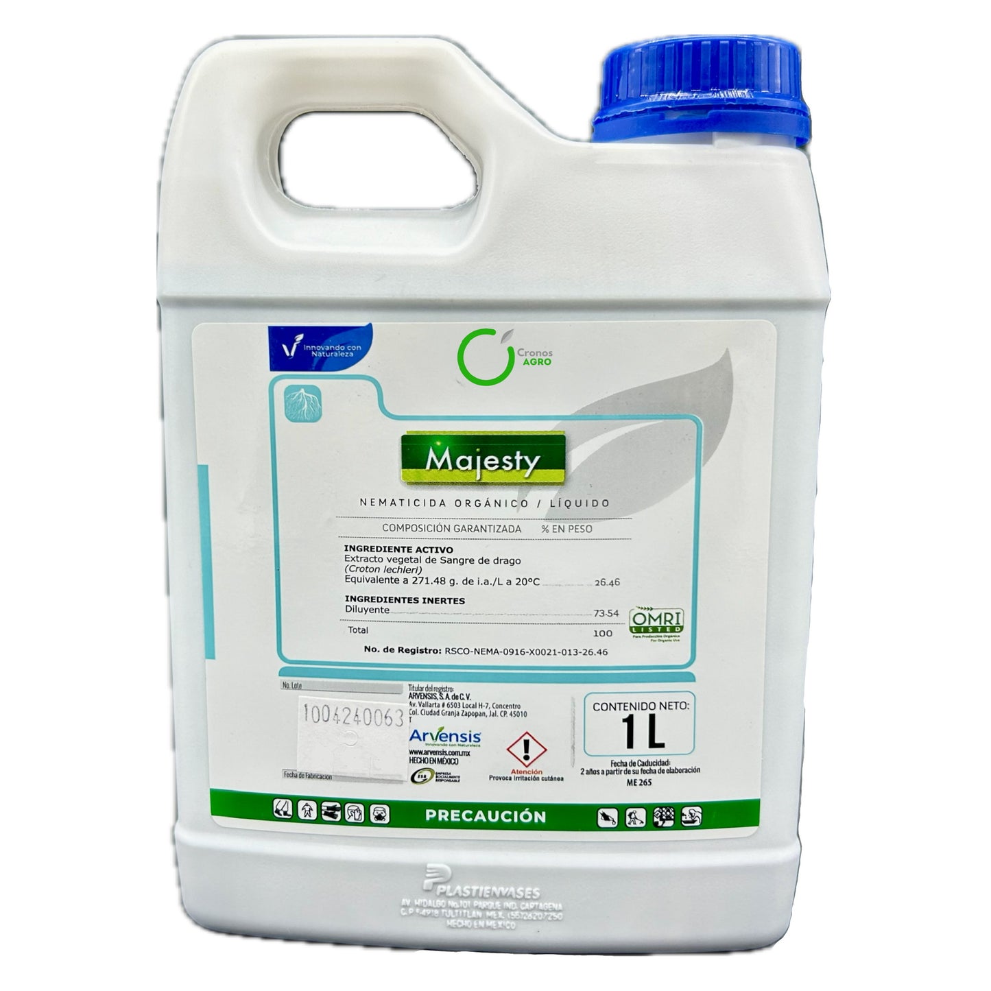 Majesty Nematicida Biológico con Extractos Vegetales Omri 1 Litro