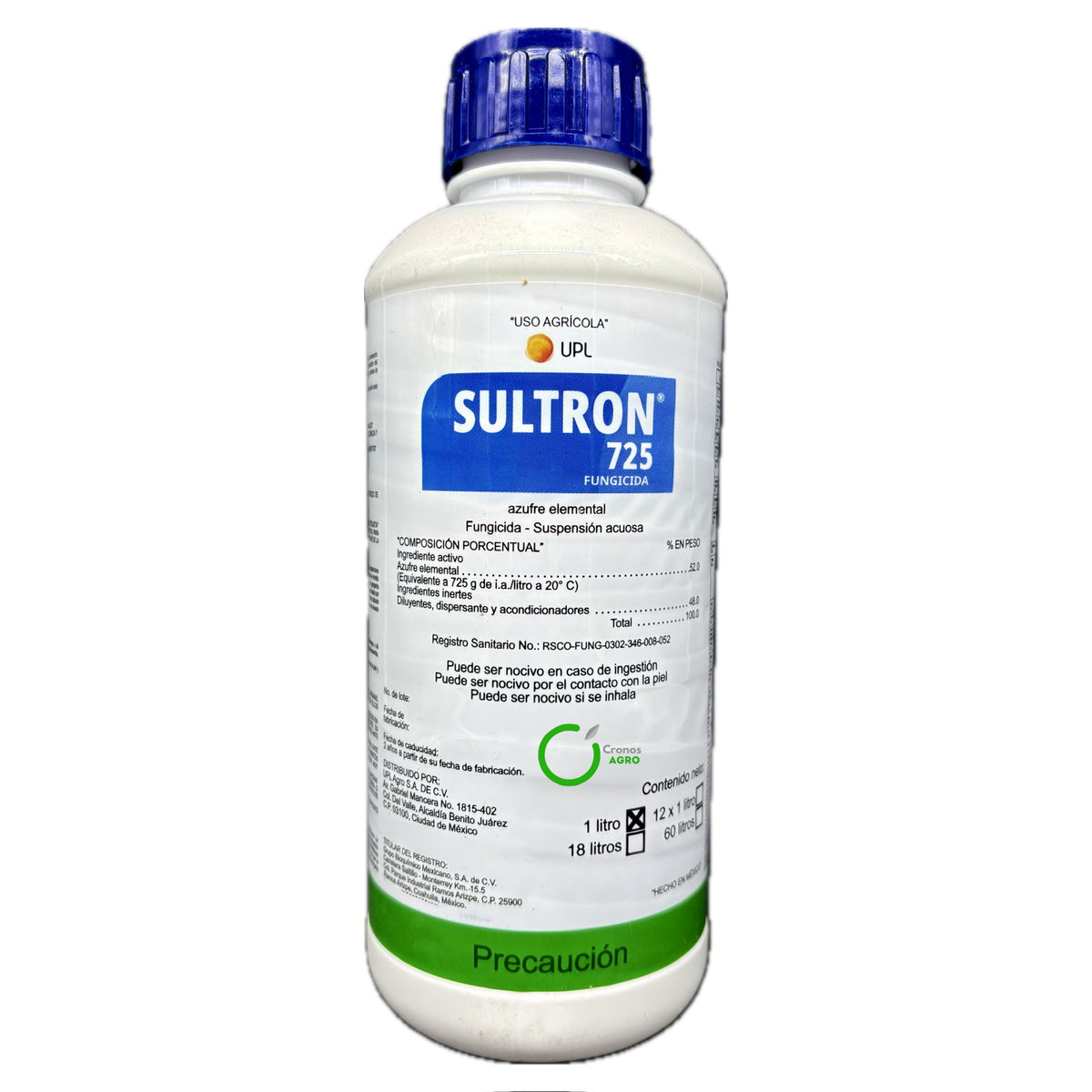 Sultron 725 Fungicida-Acaricida con Azufre Elemental  1 Litro UPL
