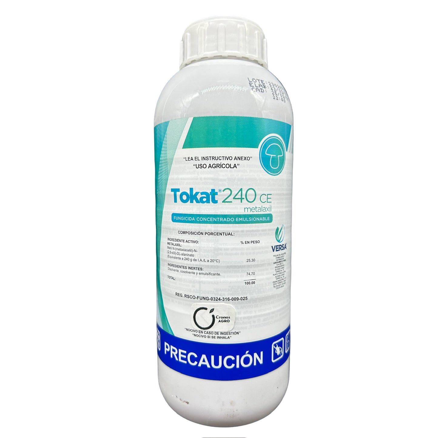 Tokat 240 CE Fungicida Sistémico con Metalaxil 240 g/L 1 Litro