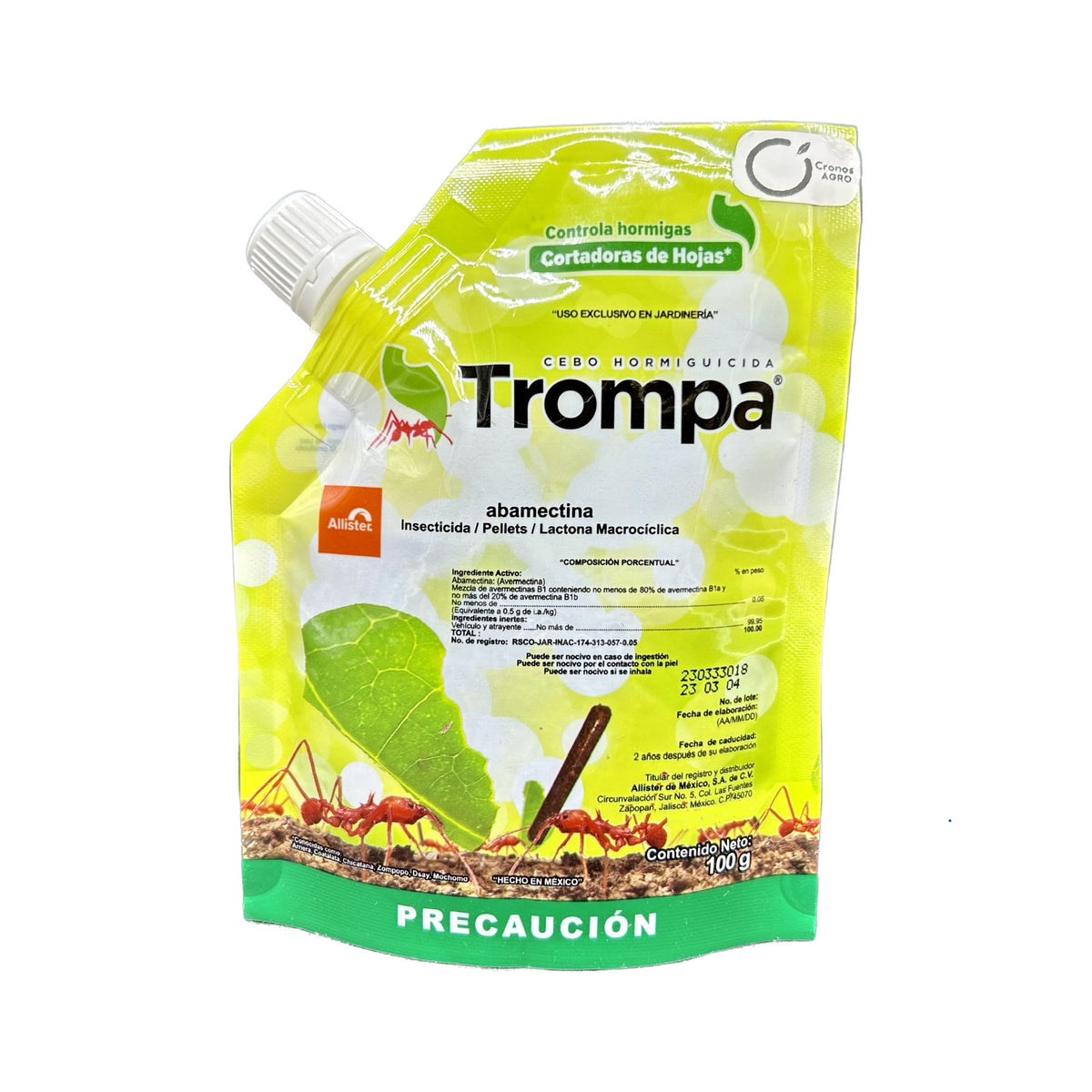 Trompa Cebo Hormiguicida Insecticida Pellets 100 Gr