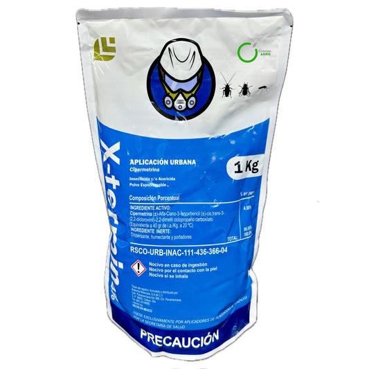 X-Termin 4% 1 kg | Insecticida Cipermetrina Polvo