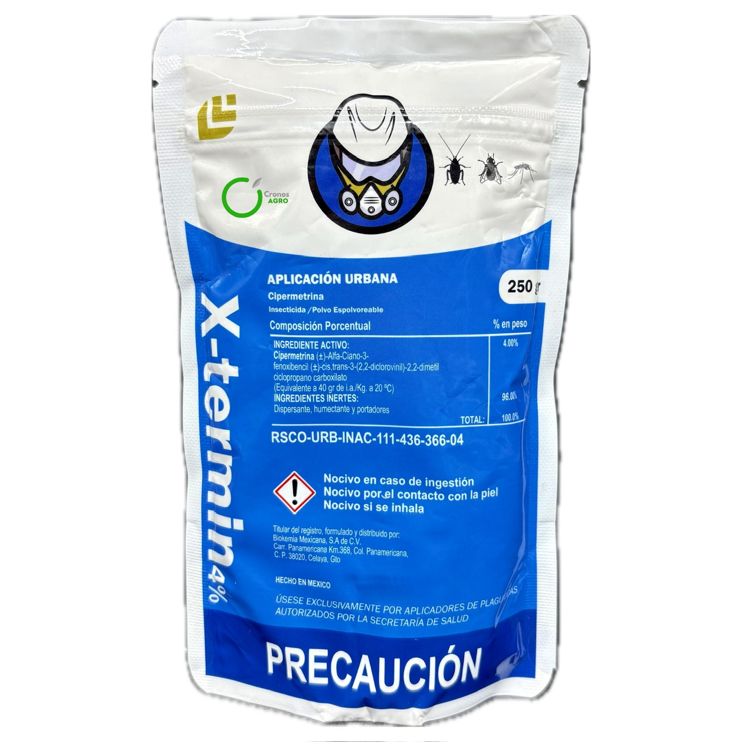 X-Termin 4% 250 gr — Insecticida en Polvo Espolvoreable